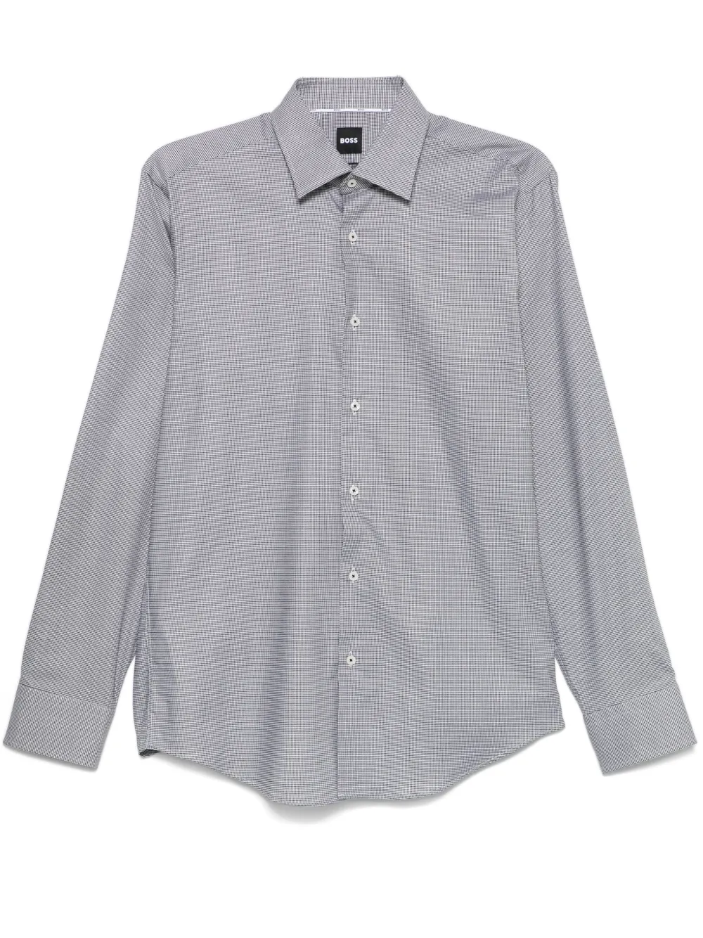 BOSS dogtooth-pattern shirt – Black BOSS dogtooth-pattern shirt – Black