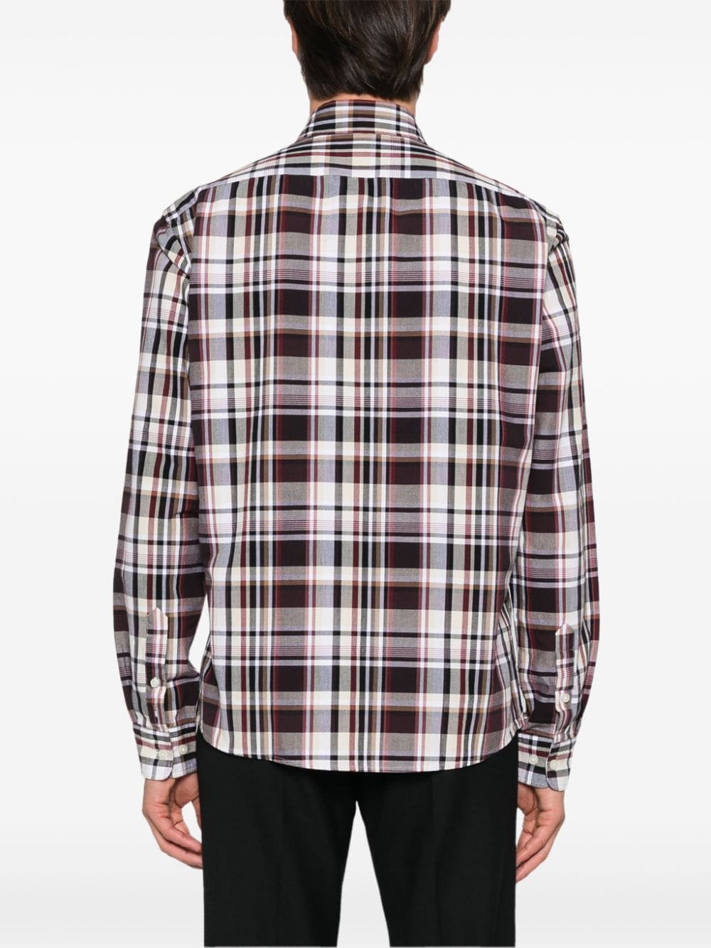 Shop Hugo Boss Plaid-check Shirt In Red