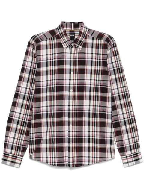 BOSS plaid-check shirt