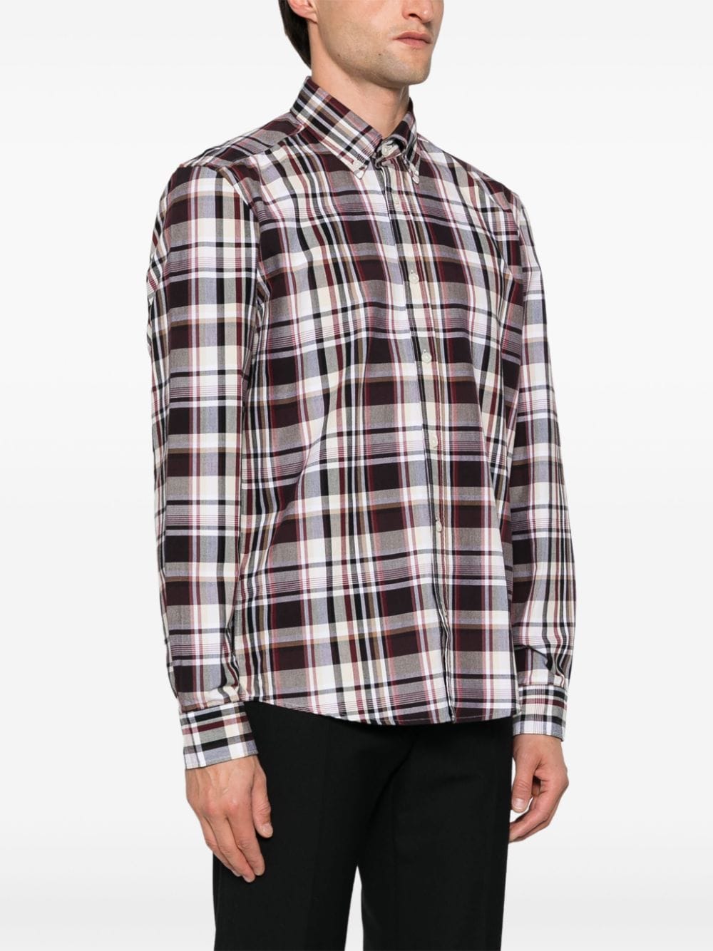 Shop Hugo Boss Plaid-check Shirt In Red