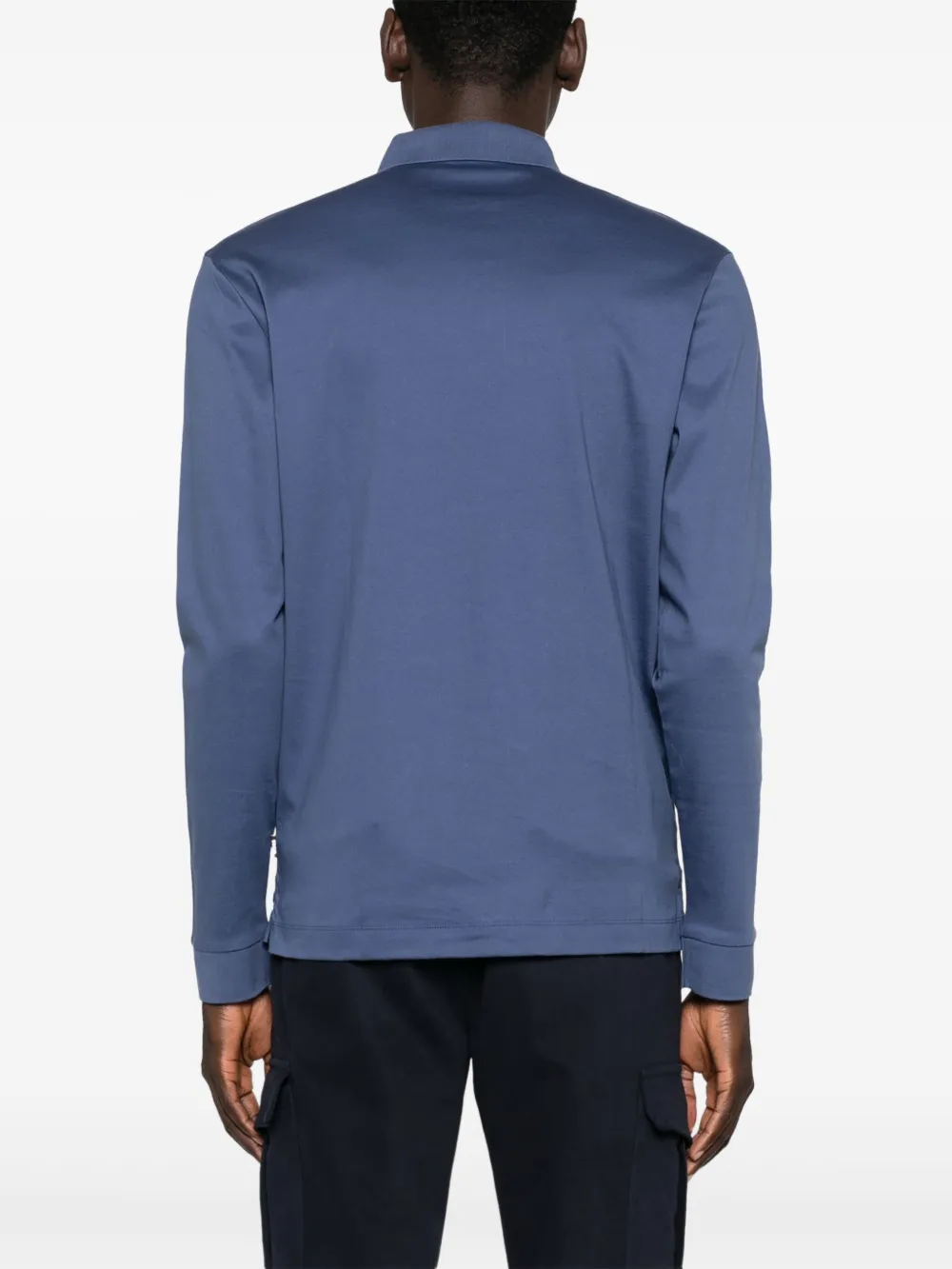 BOSS Poloshirt met geborduurd logo Blauw