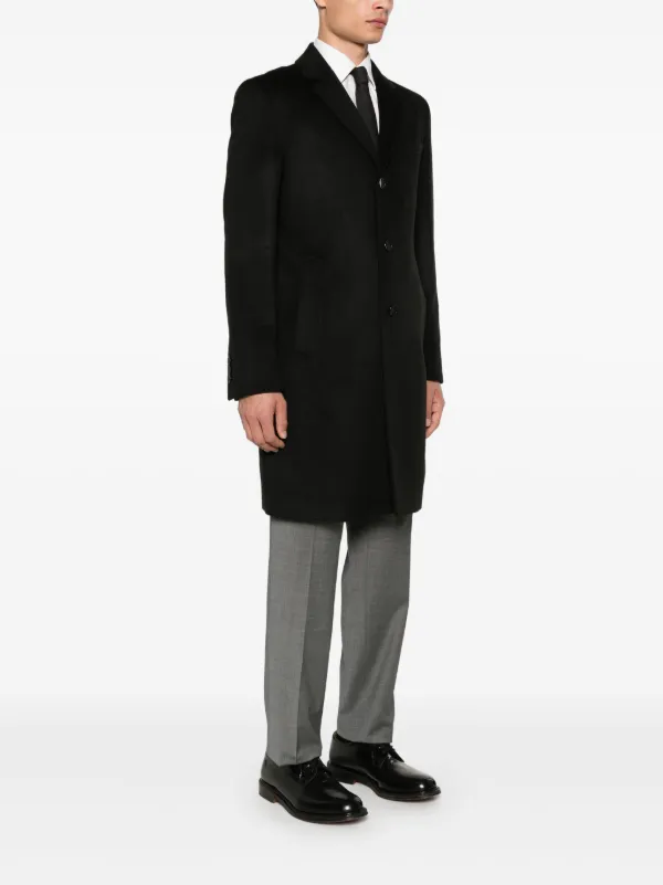 BOSS フェルトコート | ブラック | FARFETCH JP