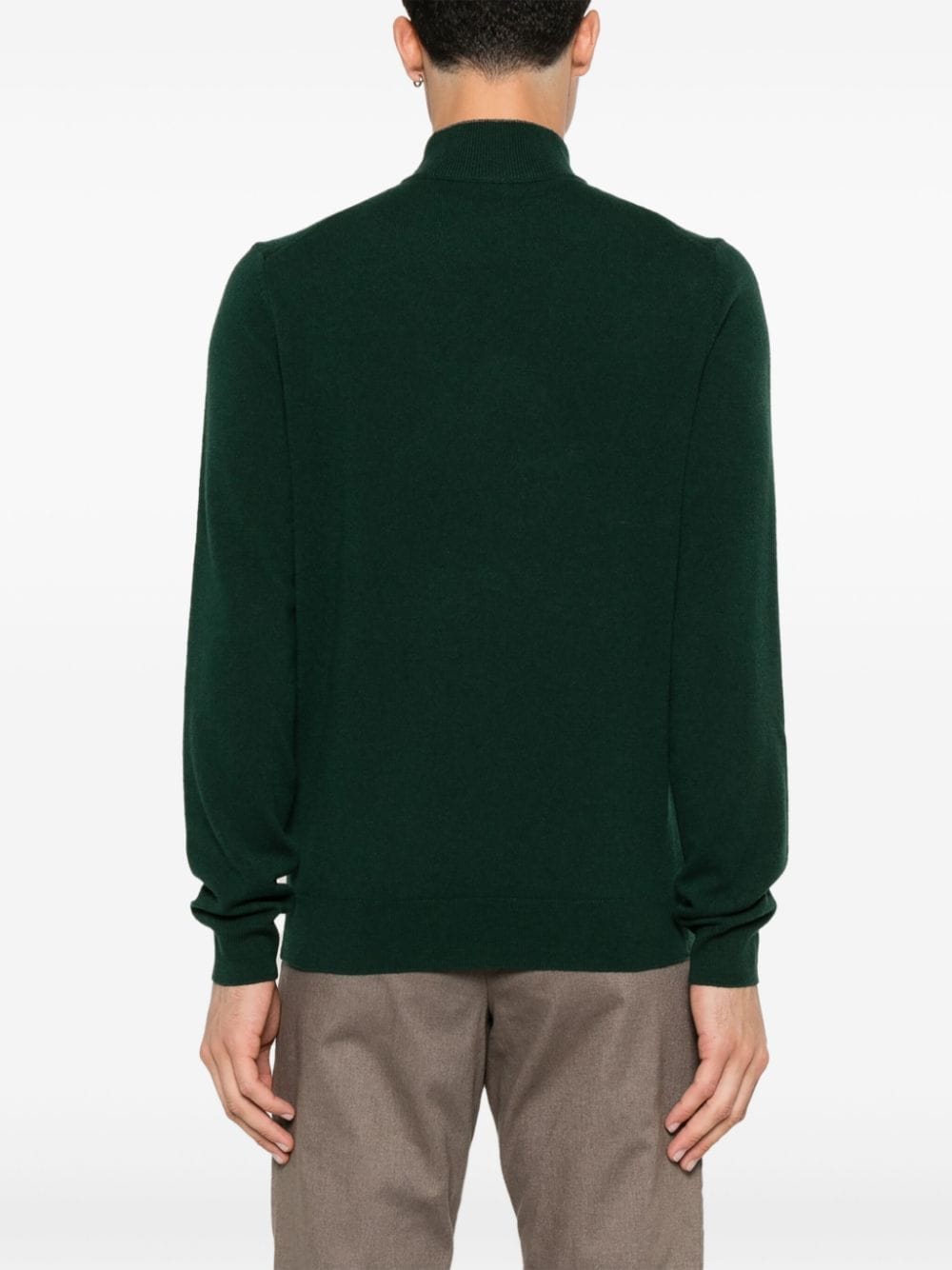 Shop Hugo Boss Virgin Wool Sweater In Green