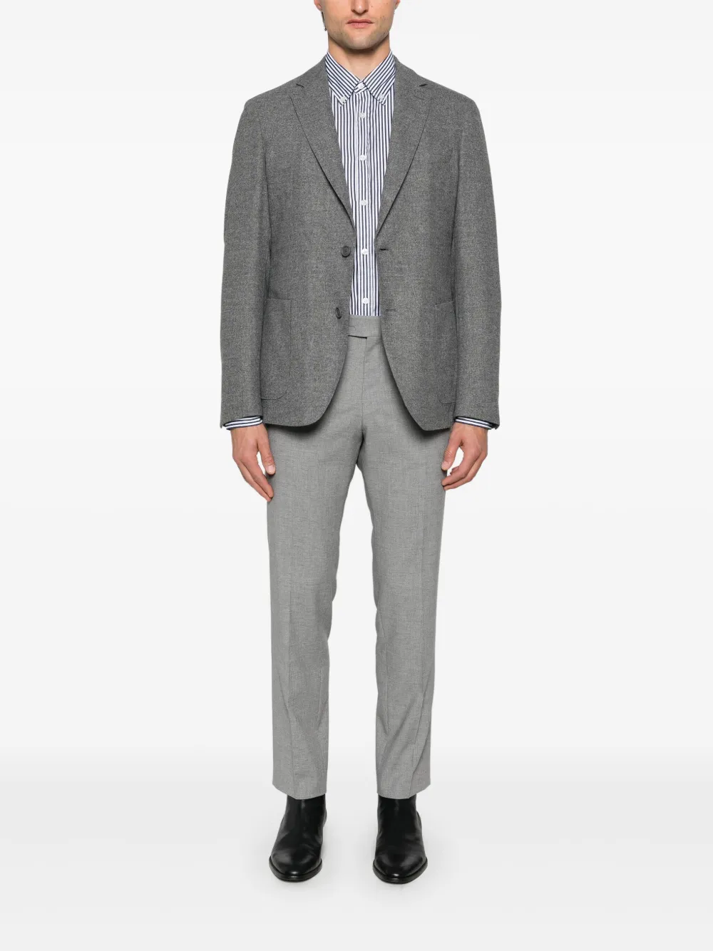 BOSS Blazer met afneembare voering - Grijs