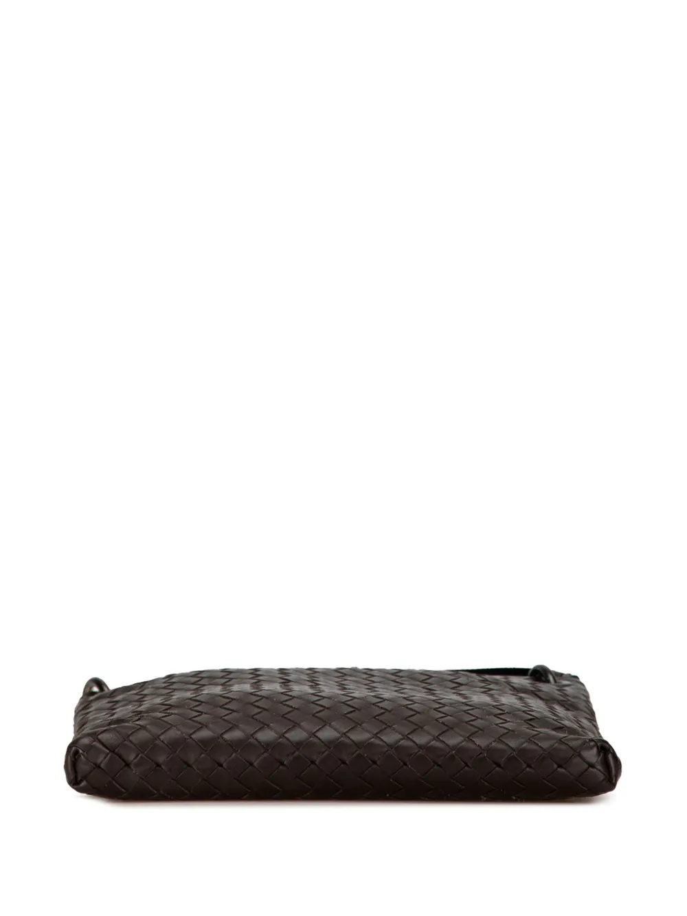 Pre-owned Bottega Veneta 2000-2007 Intrecciato Crossbody Bag In Brown