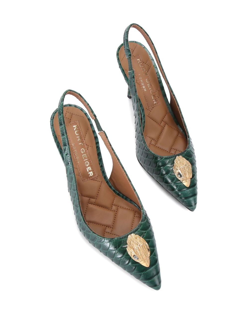 Kurt Geiger London 85mm Belgravia pumps - Groen