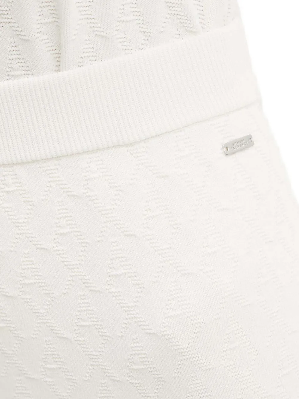 Armani Exchange Gebreide midi-rok met textuur Wit