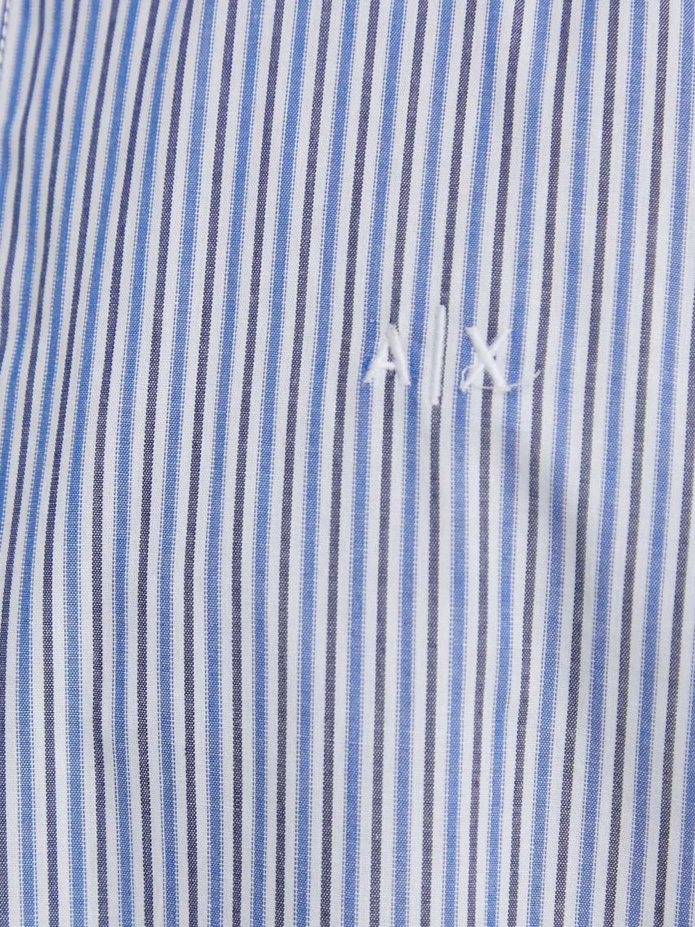 Armani Exchange Overhemd met geborduurd logo Blauw