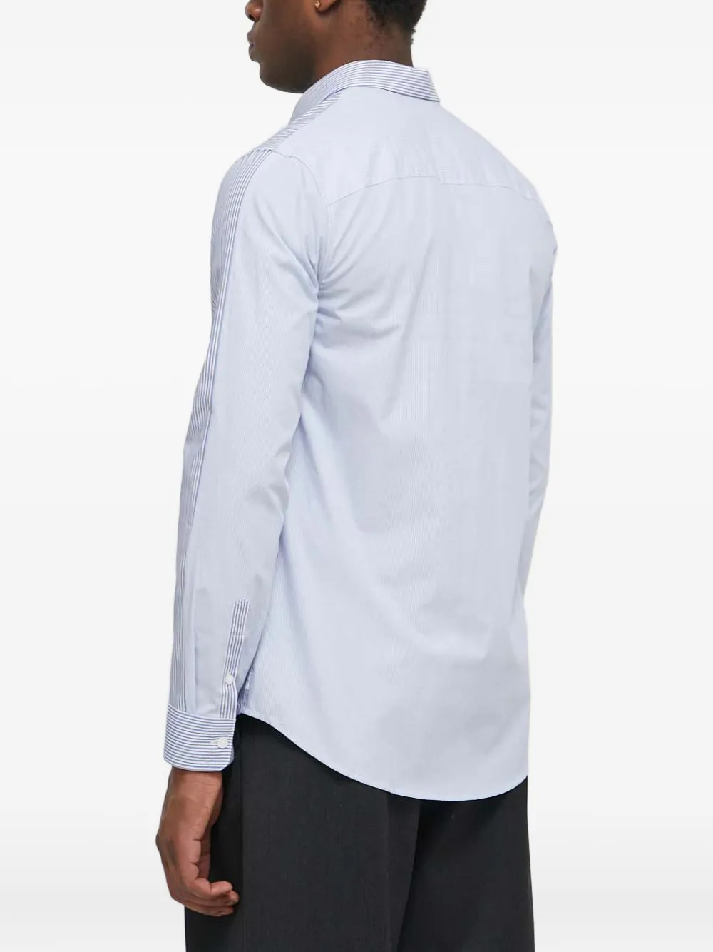 Armani Exchange Overhemd met geborduurd logo Blauw