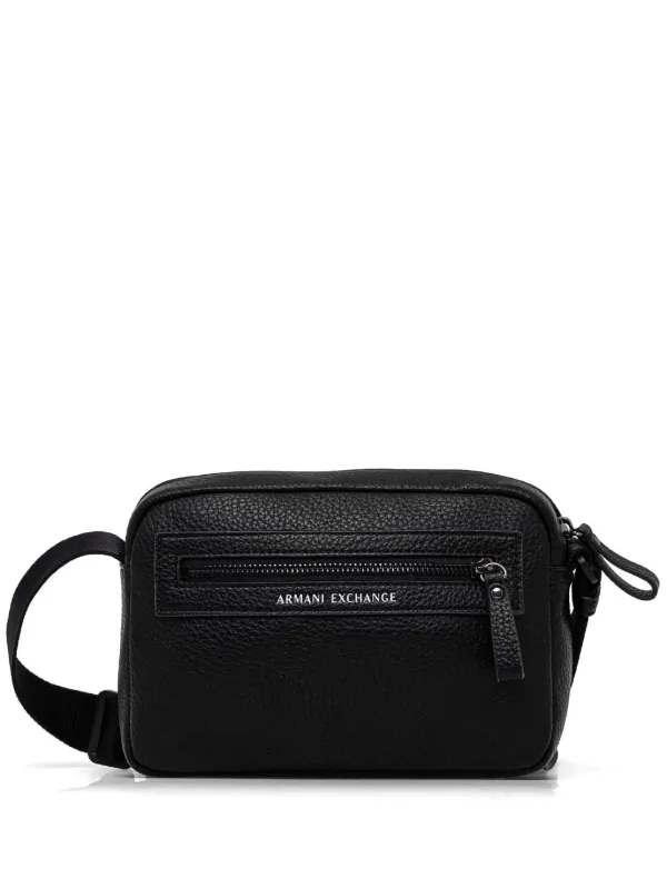 Armani Exchange logo lettering Shoulder Bag Black FARFETCH IE