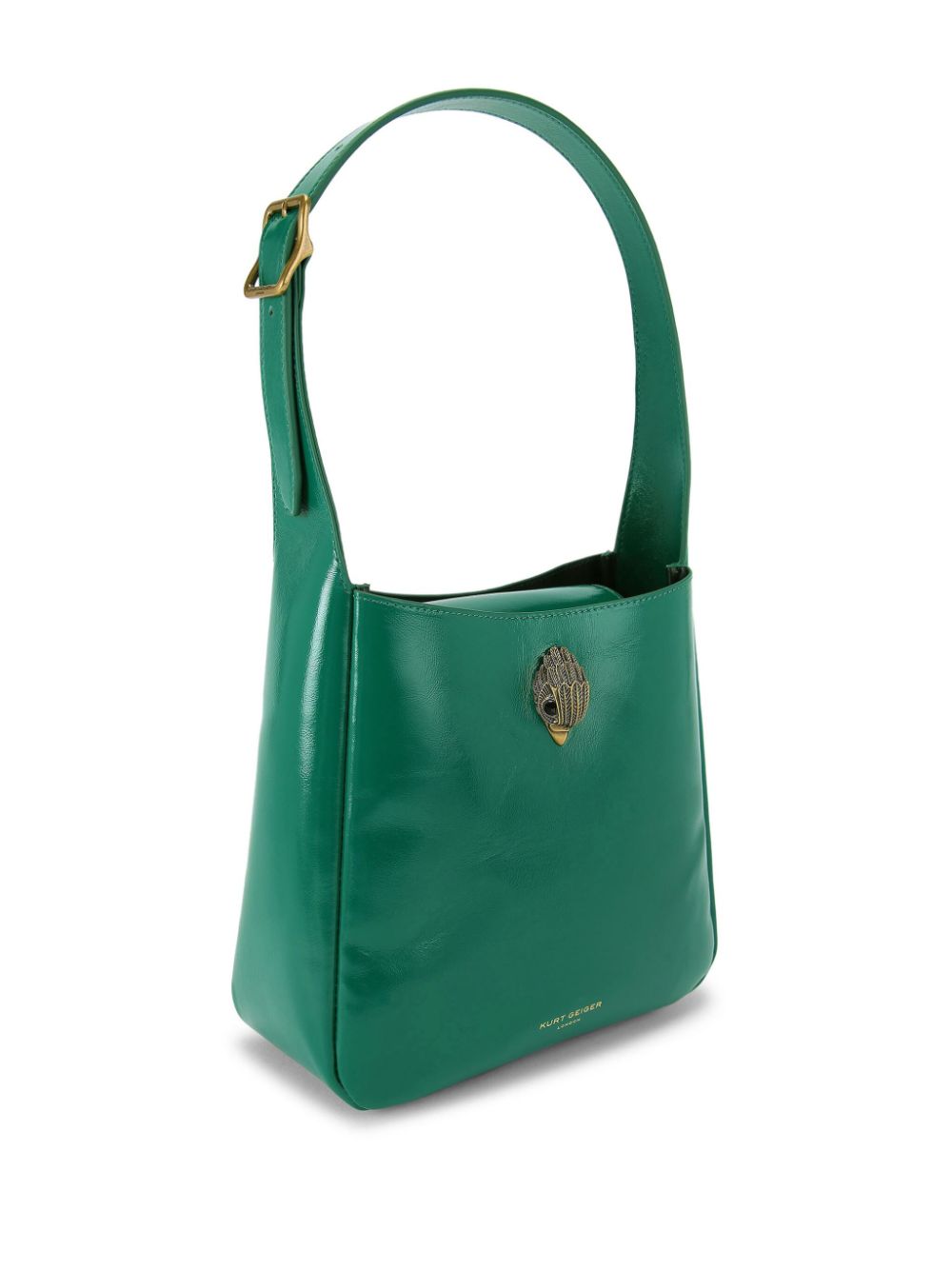 Shop Kurt Geiger Small Bond Shoulder Bag In Green