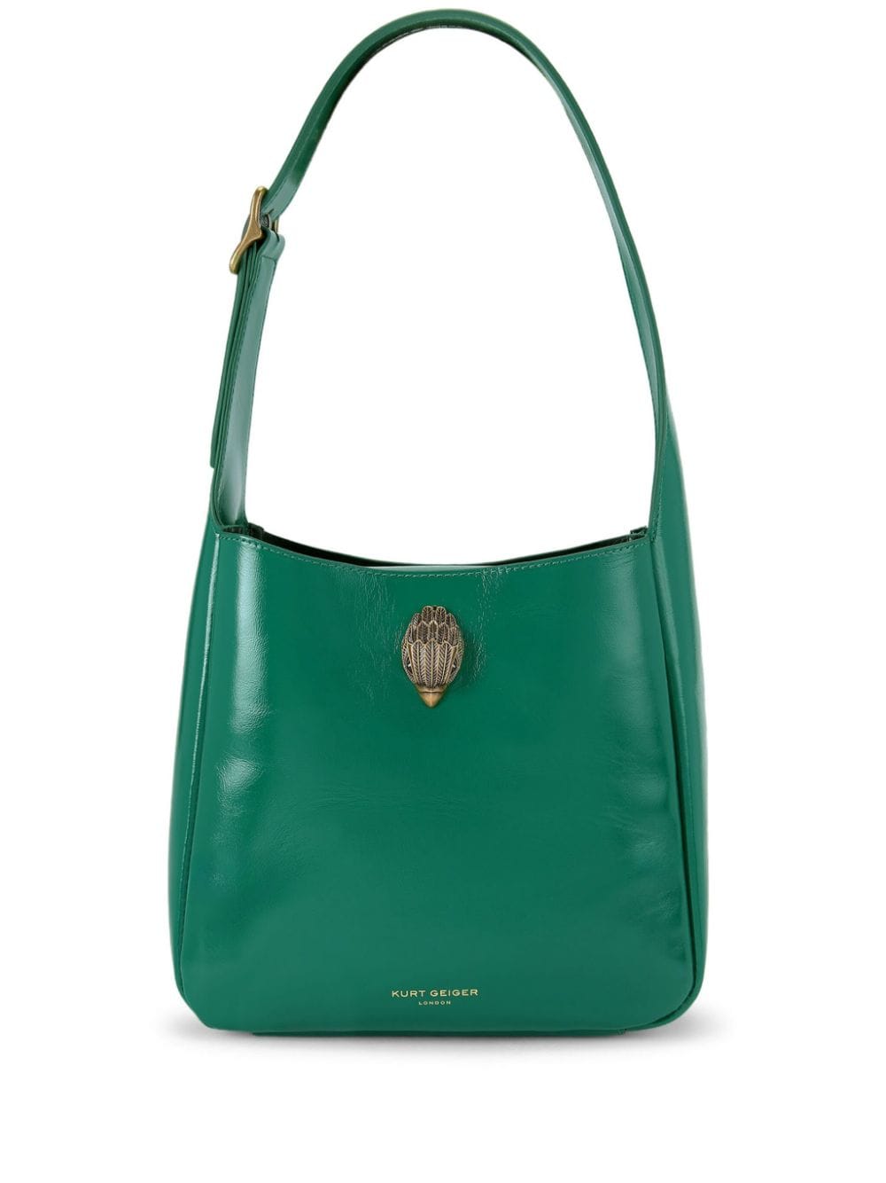 Shop Kurt Geiger Small Bond Shoulder Bag In Green