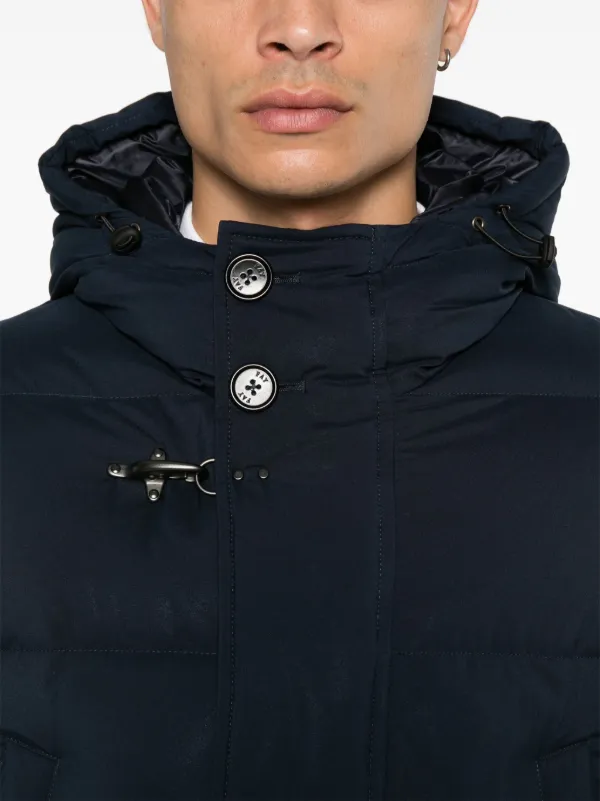 Fay フーデッド ダウンコート | ブルー | FARFETCH JP