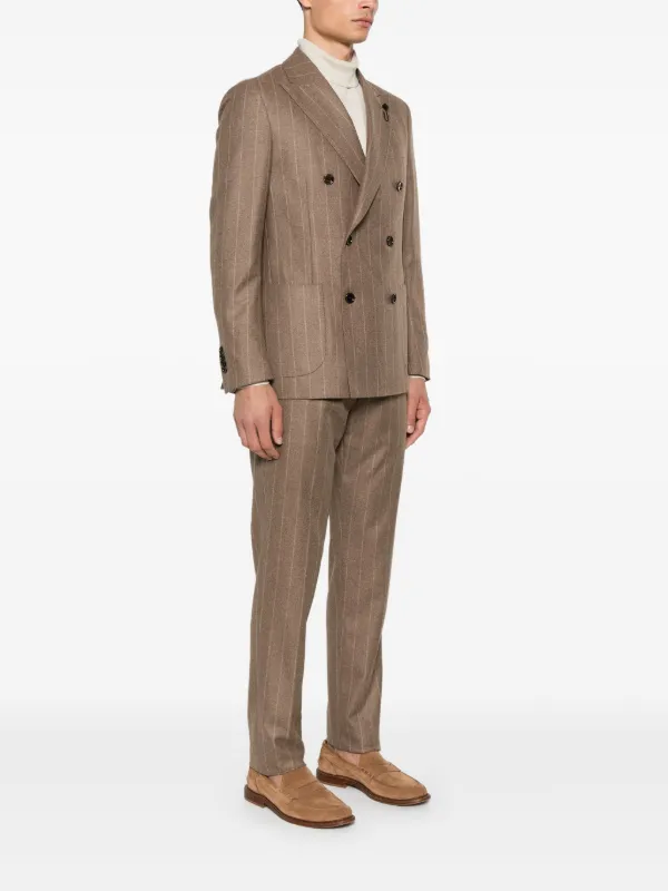 LARDINI ストライプスーツ 46 REG