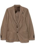 Lardini striped blazer - Brown