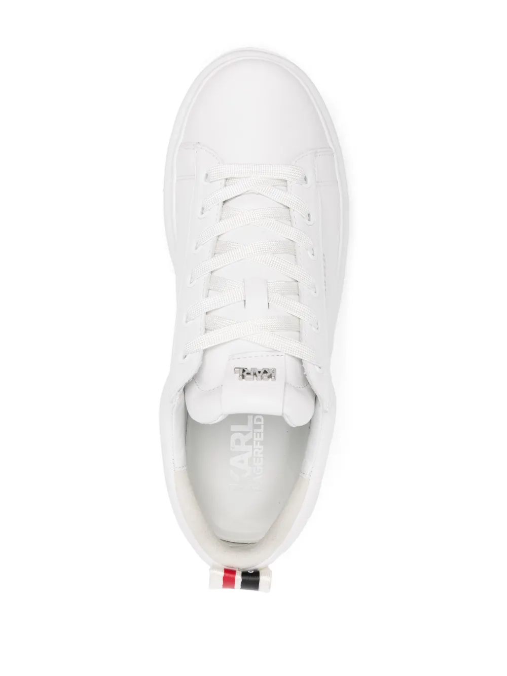 Karl Lagerfeld Essential Stripe sneakers Wit