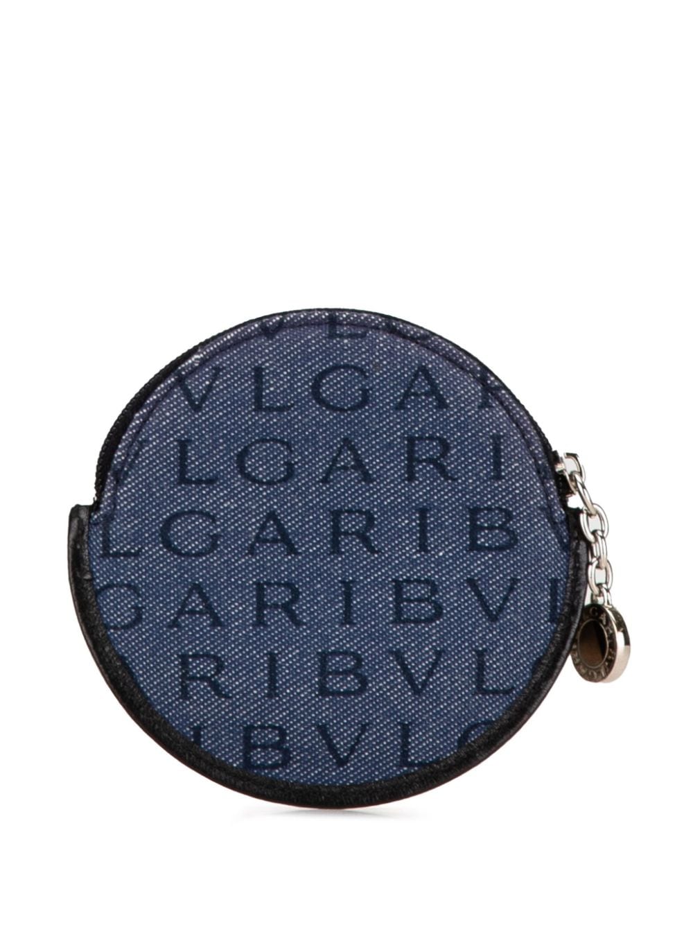 Bvlgari Pre-Owned 21th Century Logomania Denim coin pouch - Blauw