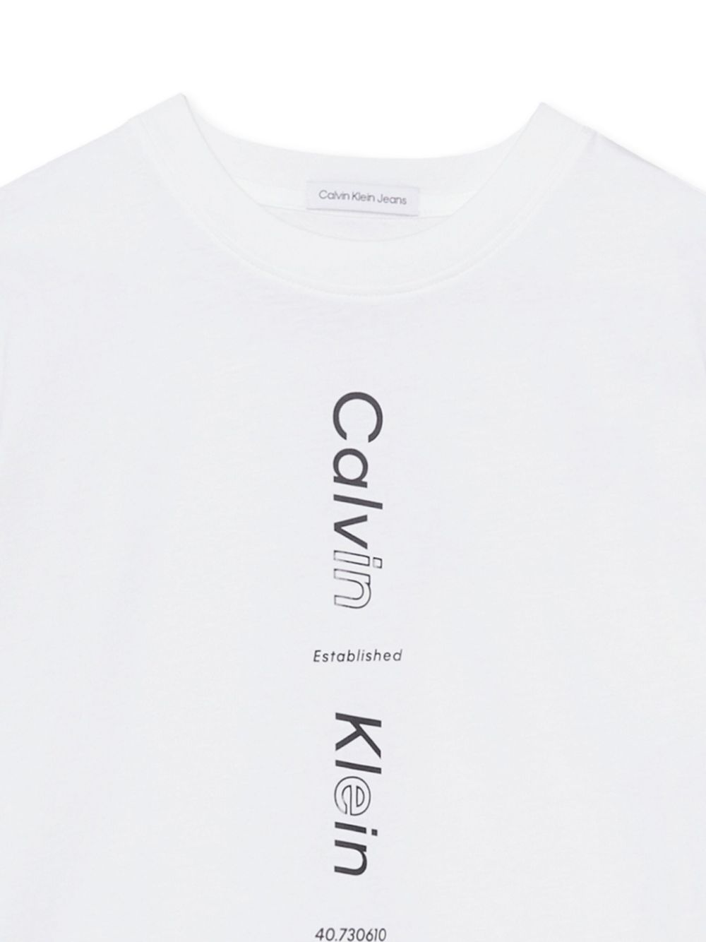 Calvin Klein Kids T-shirt met logoprint - Wit