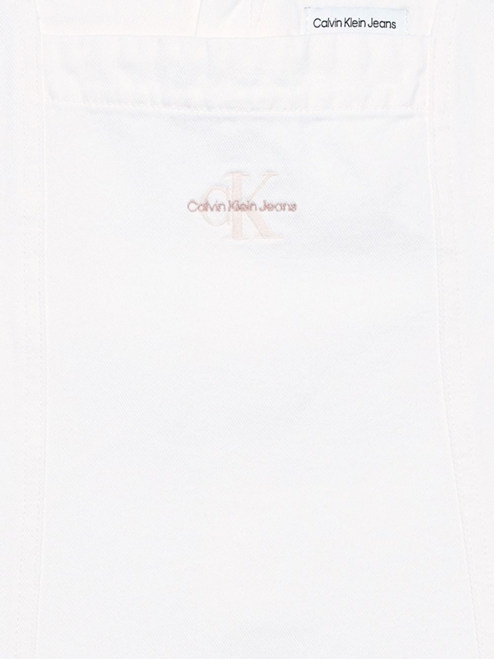 Calvin Klein Kids Jurk met geborduurd logo - Wit