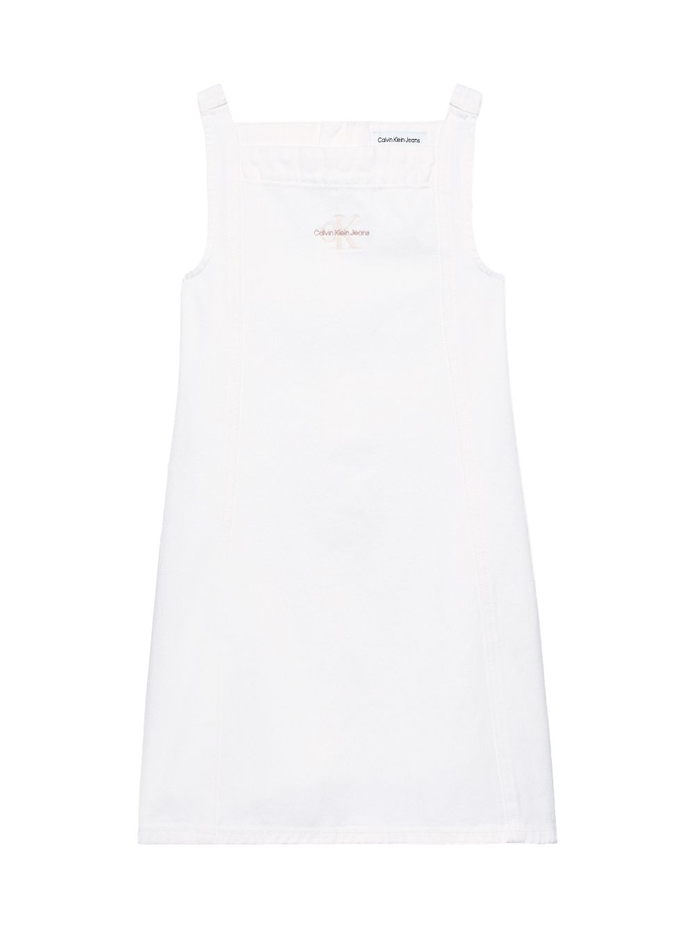 Calvin Klein Kids logo-embroidered dress - White