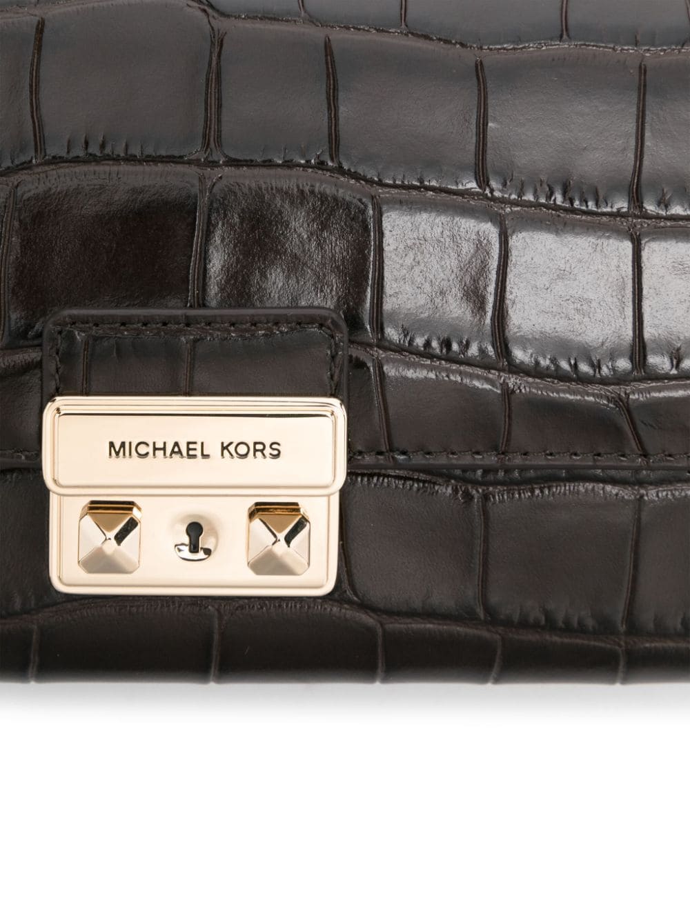 Shop Michael Michael Kors Small Tribeca Cross Body In Brown