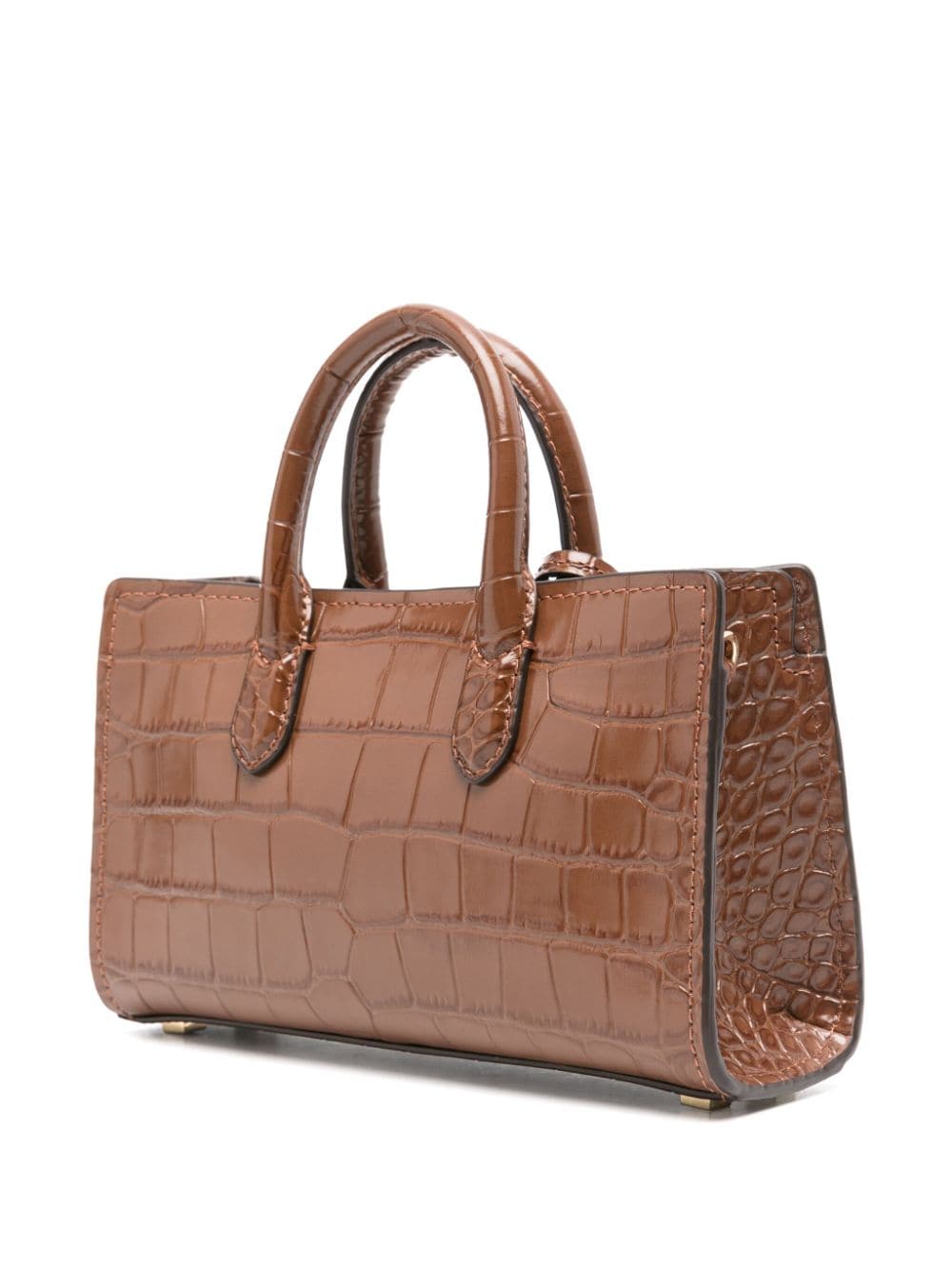 Shop Michael Michael Kors Mini Scarlett Tote Bag In Brown