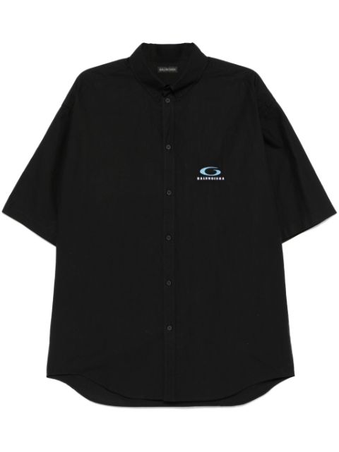 Balenciaga logo-embroidered shirt Men