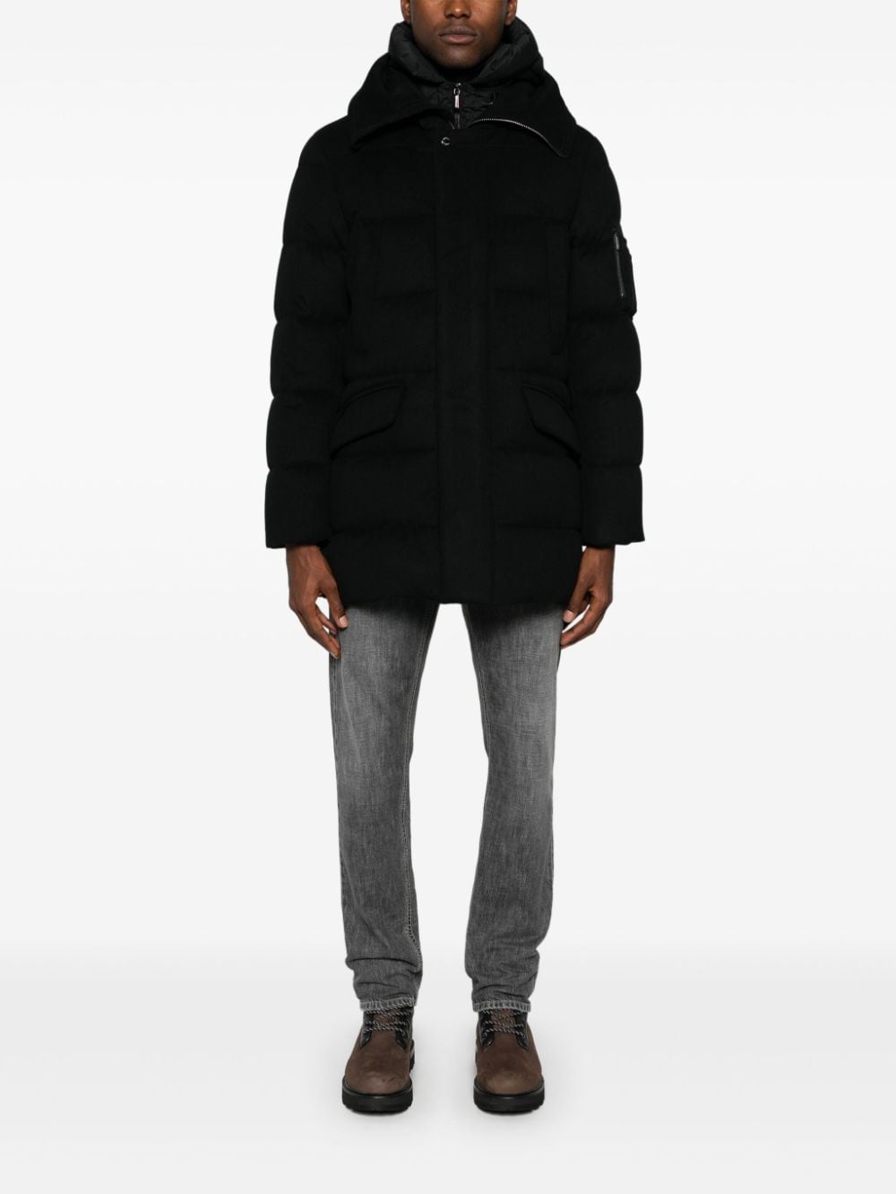 Moorer Davide down coat - Zwart