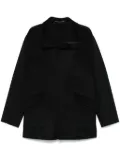 Giorgio Armani brushed coat - Blue