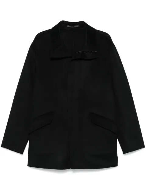 Giorgio Armani abrigo con efecto cepillado