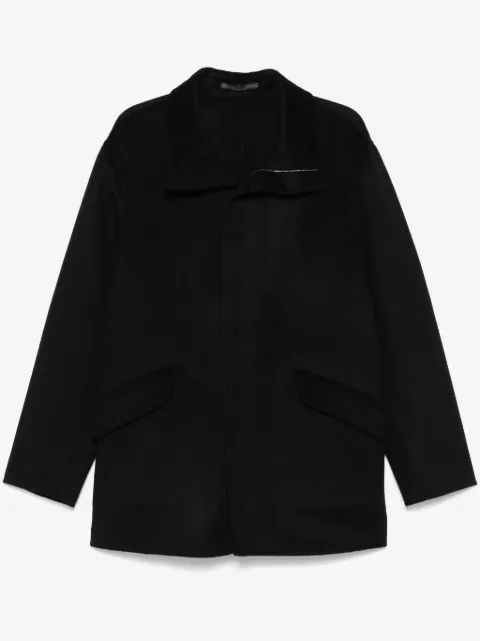 Giorgio Armani abrigo con efecto cepillado