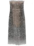 Ermanno Scervino snakeskin-effect dress - Grey