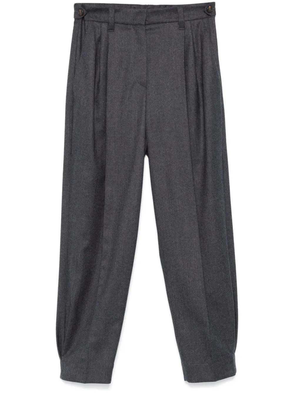 Brunello Cucinelli Klassische Bundfaltenhose In Grey