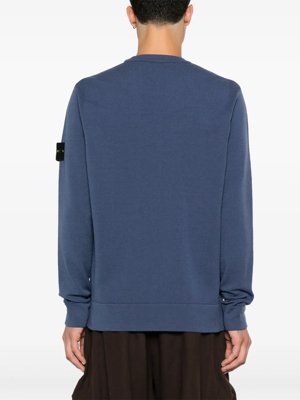 Stone Island Trui met Compass-logopatch Blauw