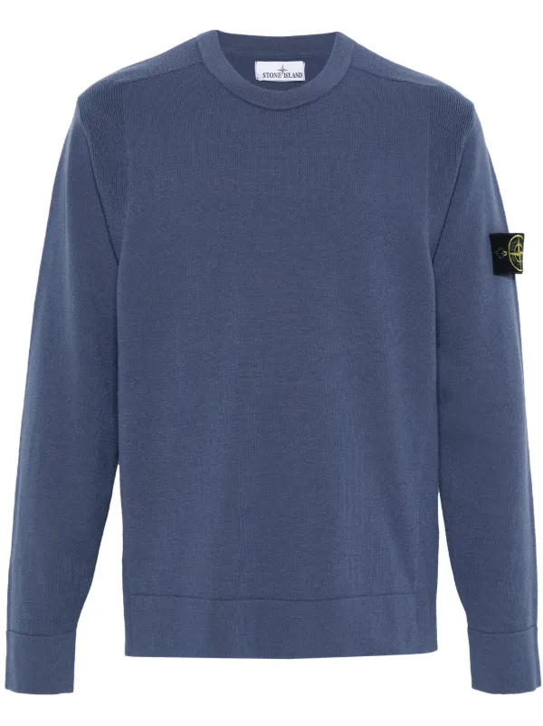 Stone Island コンパスバッジ セーター | ブルー | FARFETCH JP