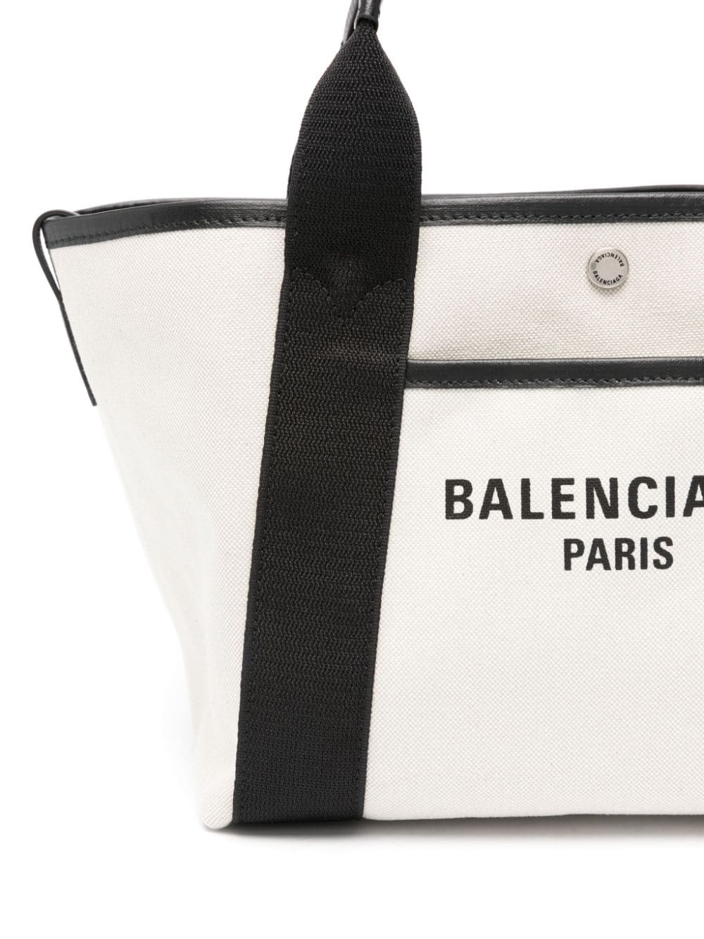 Shop Balenciaga Small Biarritz Tote Bag In Neutrals