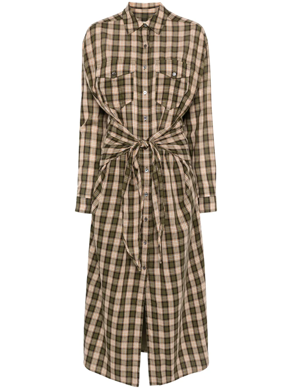 MARANT ÉTOILE Nesly shirt dress | Green | Image 1