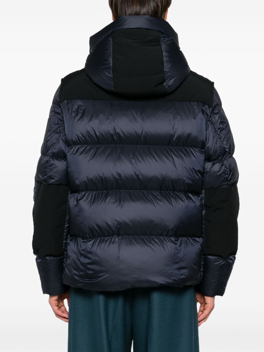 Shop Burberry Quilted Jacket In Blau