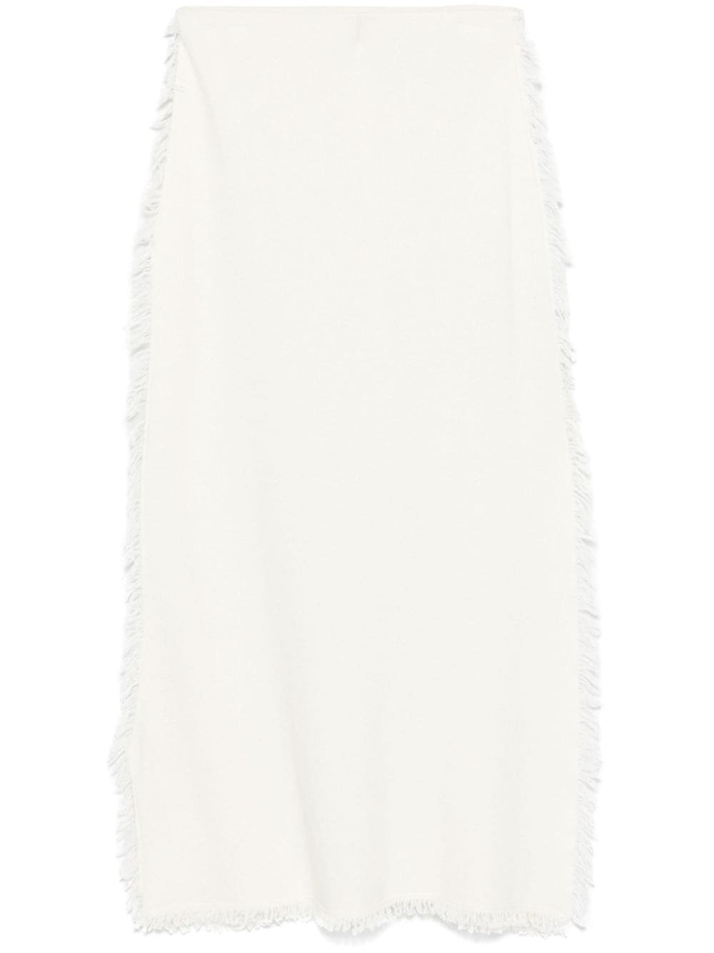 Shop Semicouture Grace Skirt In White