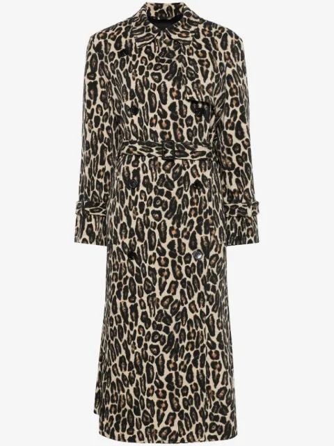 Theory leopard trench coat