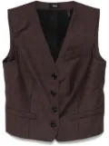 Theory Hickory waistcoat - Brown