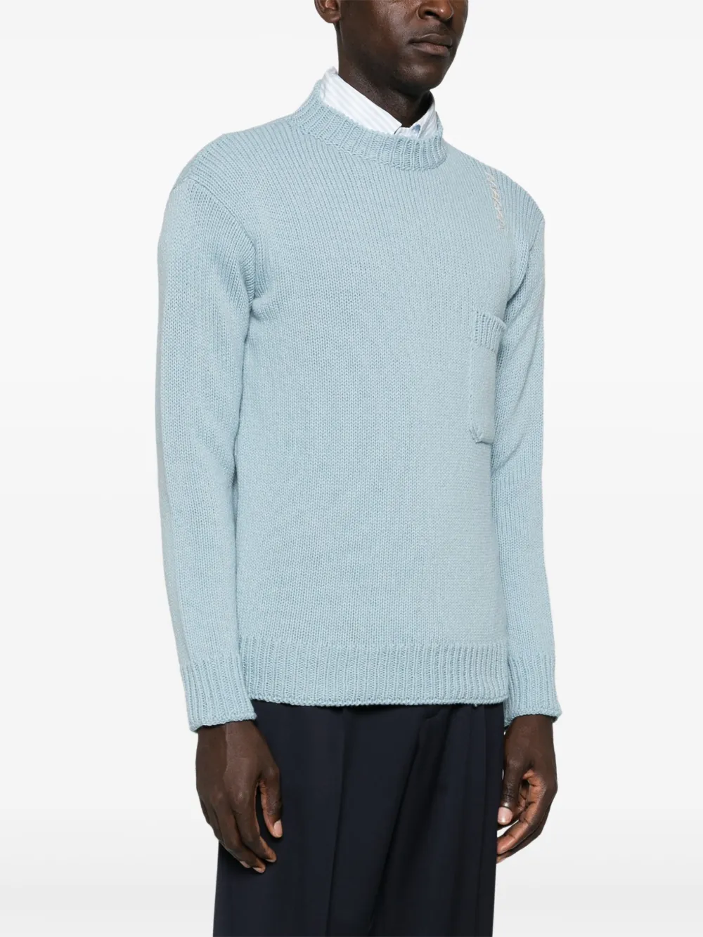Marni Trui met geborduurd logo Blauw