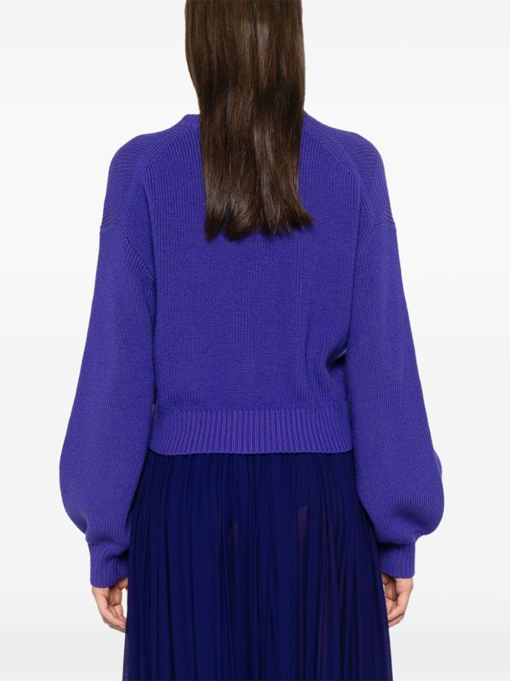 Shop Diane Von Furstenberg Leslie Cardigan In Purple