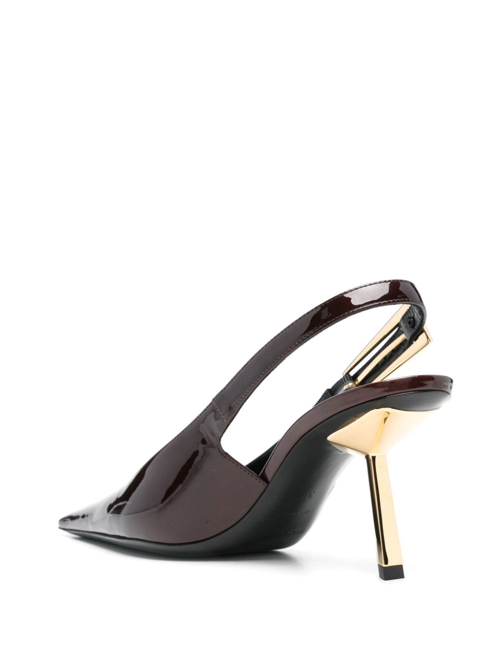 Shop Saint Laurent 80mm Lee Pumps In Brown