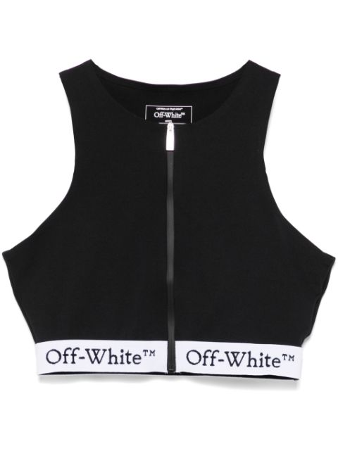 Off-White ジップアップ トップ