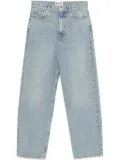 MOSCHINO JEANS logo-patch jeans - Blue