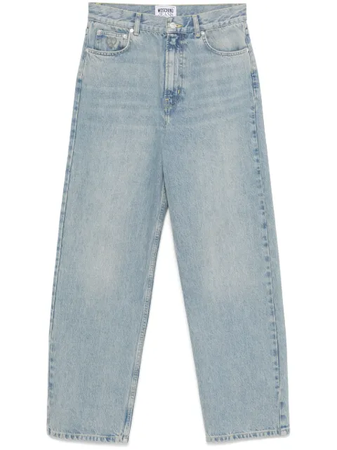 MOSCHINO JEANS logo-patch jeans