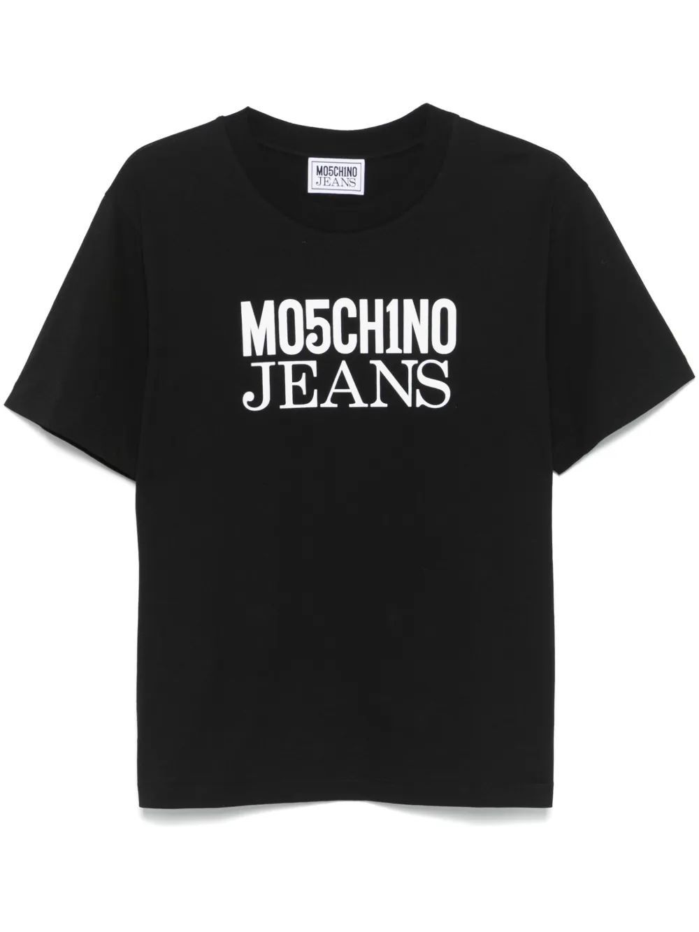 MOSCHINO JEANS T-shirt met logoprint Zwart