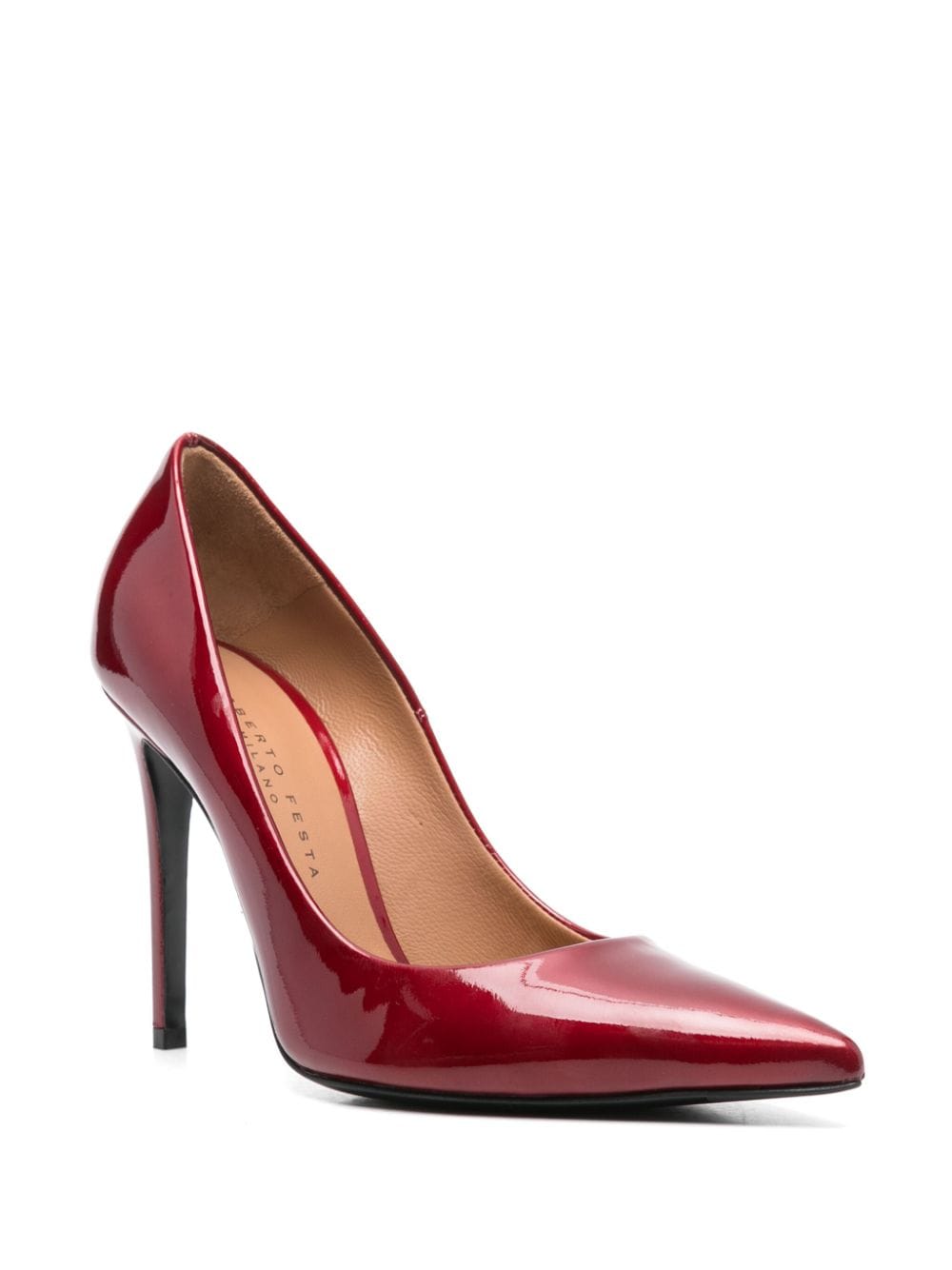 Roberto Festa 100 mm leren pumps - Rood