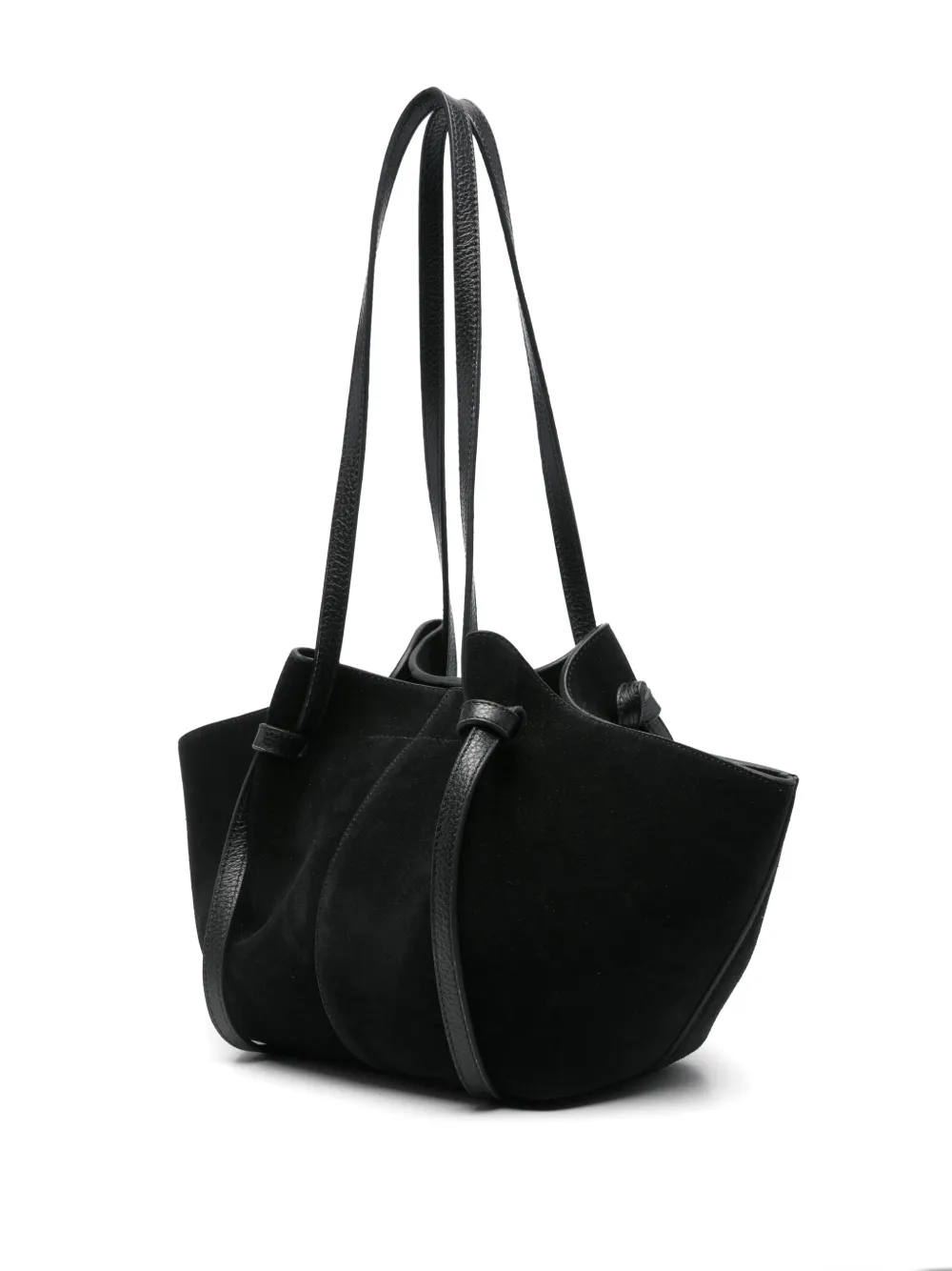 Yuzefi Mochi Leather Tote Bag In Black
